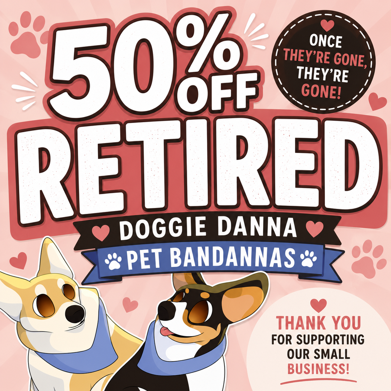 Retired Pet Bandannas