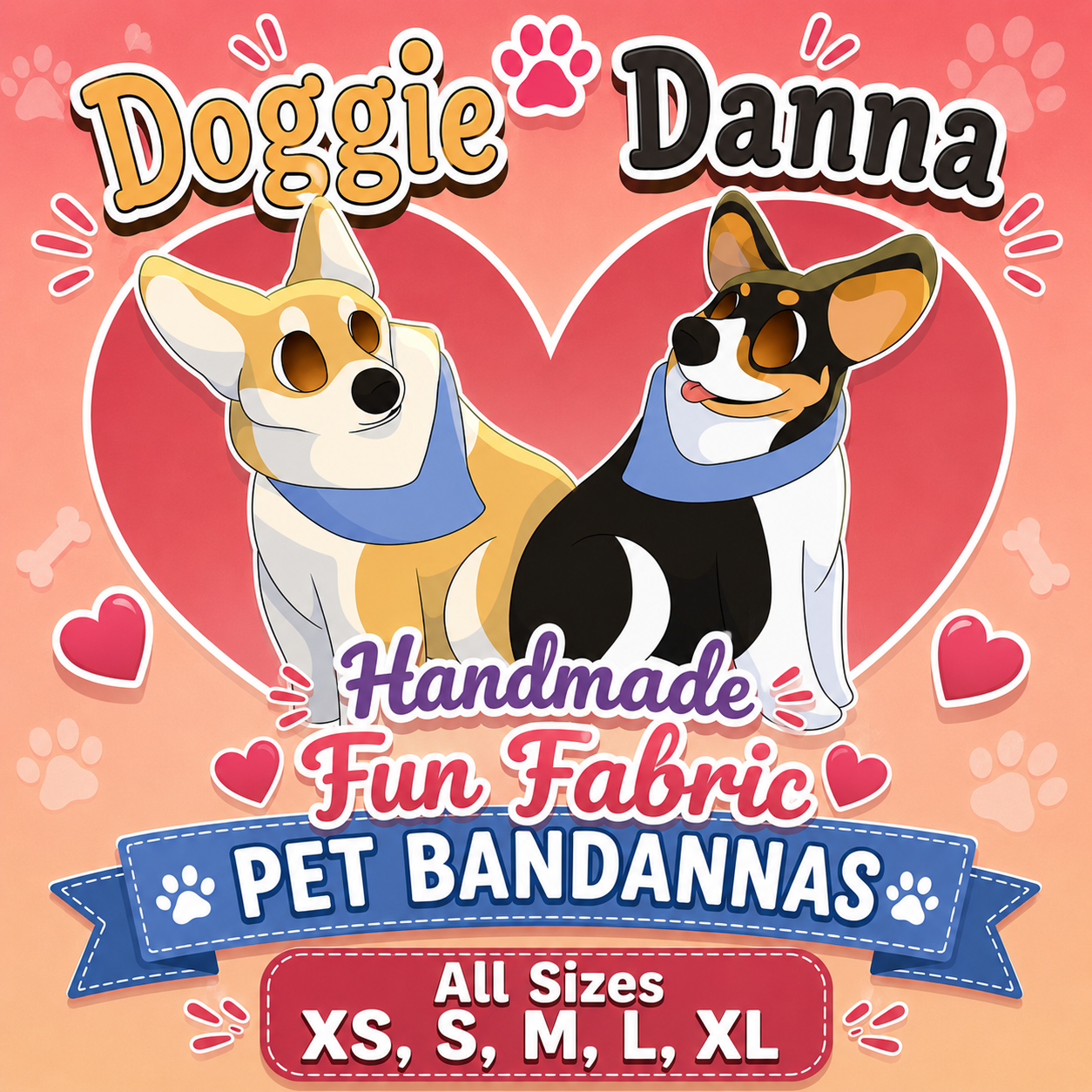 Fun Fabric Pet Bandannas