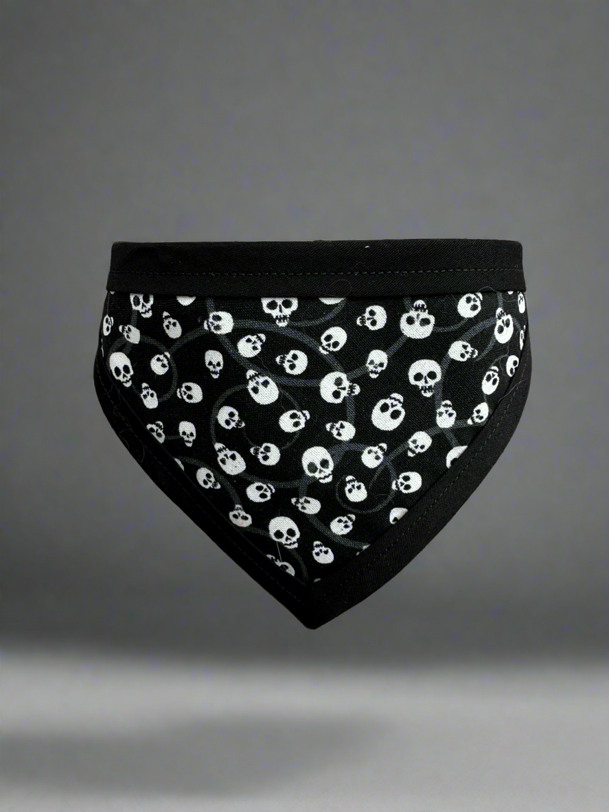 Glow-In-The-Dark Skulls Pet Bandanna