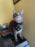 Snowflakes Fun Fabric Pet Bandanna