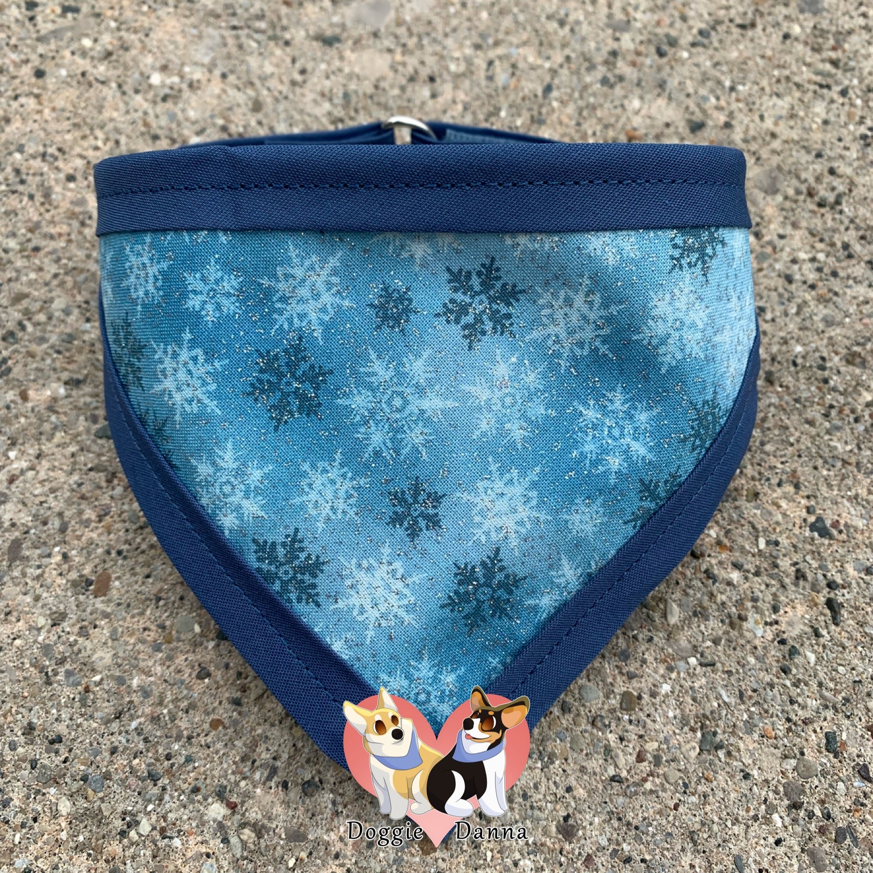 Glitter Snowflake Pet Bandanna