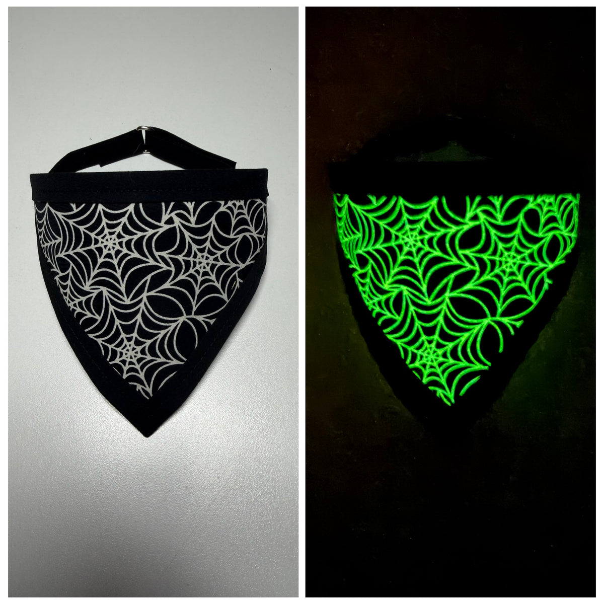 Glow-In-The-Dark Spiderwebs Pet Bandanna (Oct 2026)