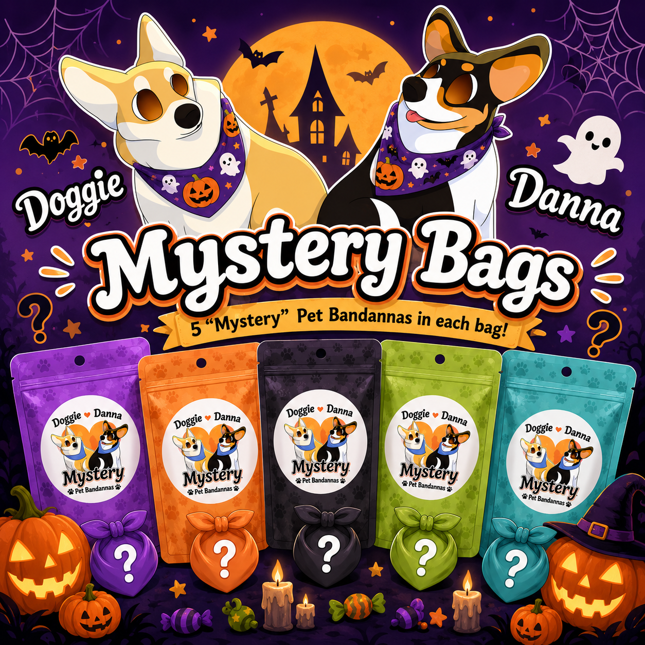 Halloween Mystery Doggie Danna Bag
