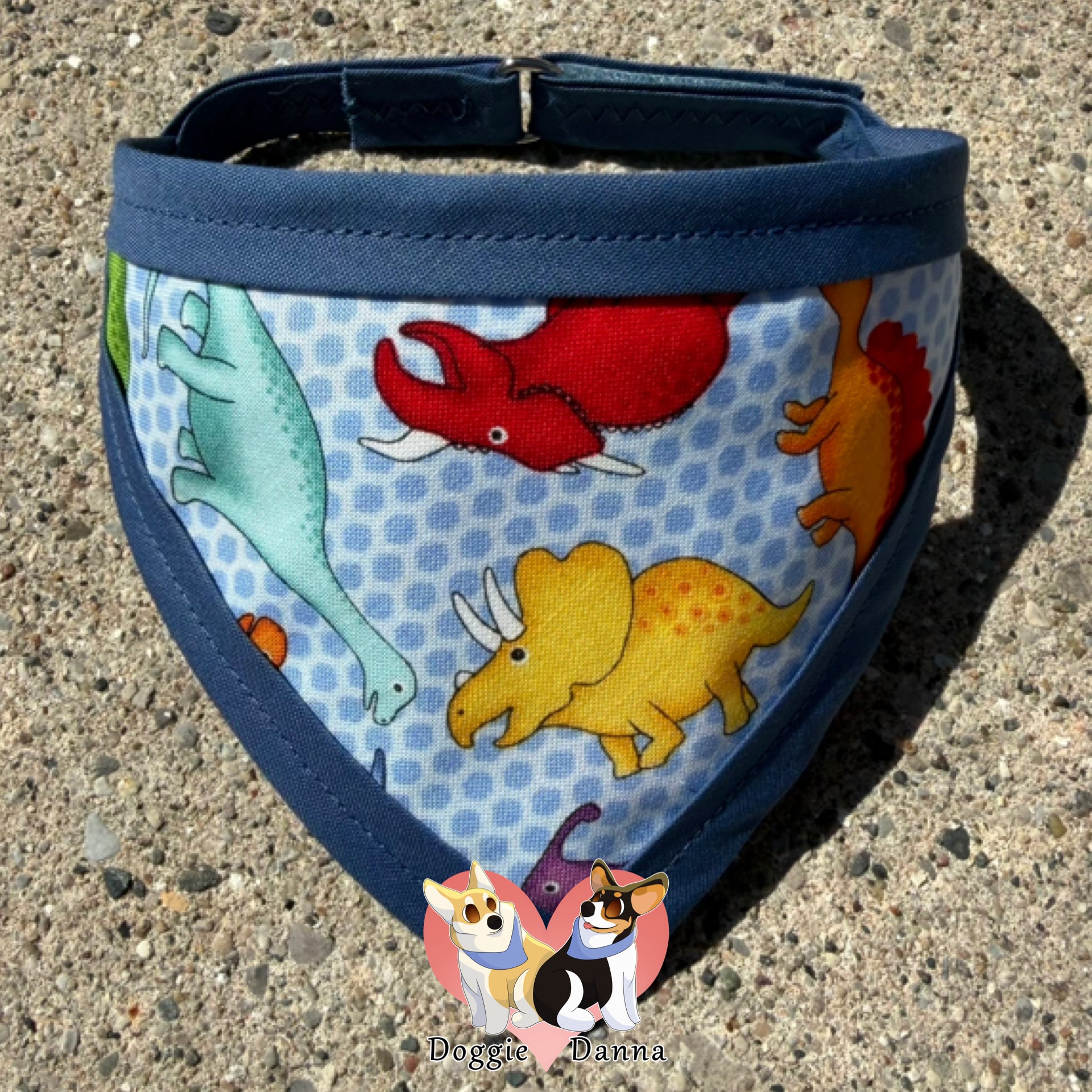 Dinosaurs Fun Fabric Pet Bandanna