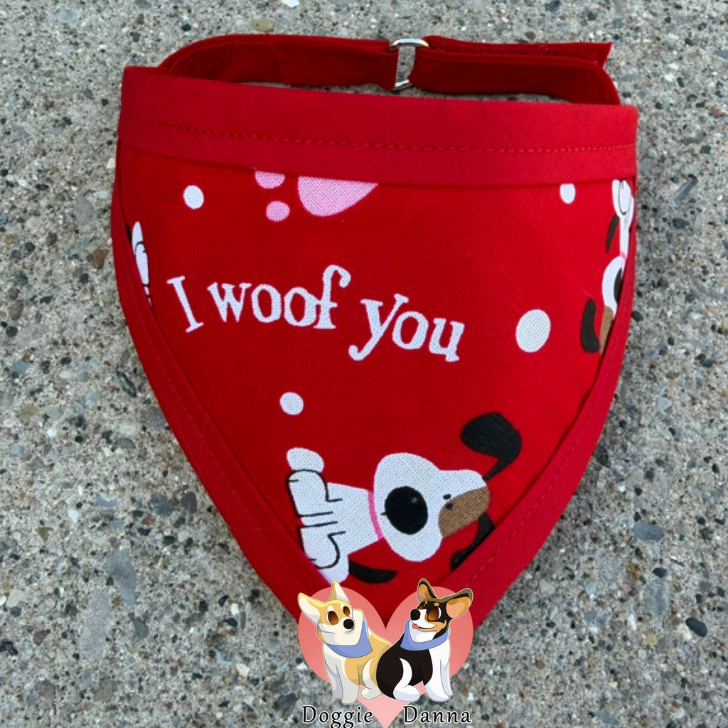 I Woof You Pet Bandanna