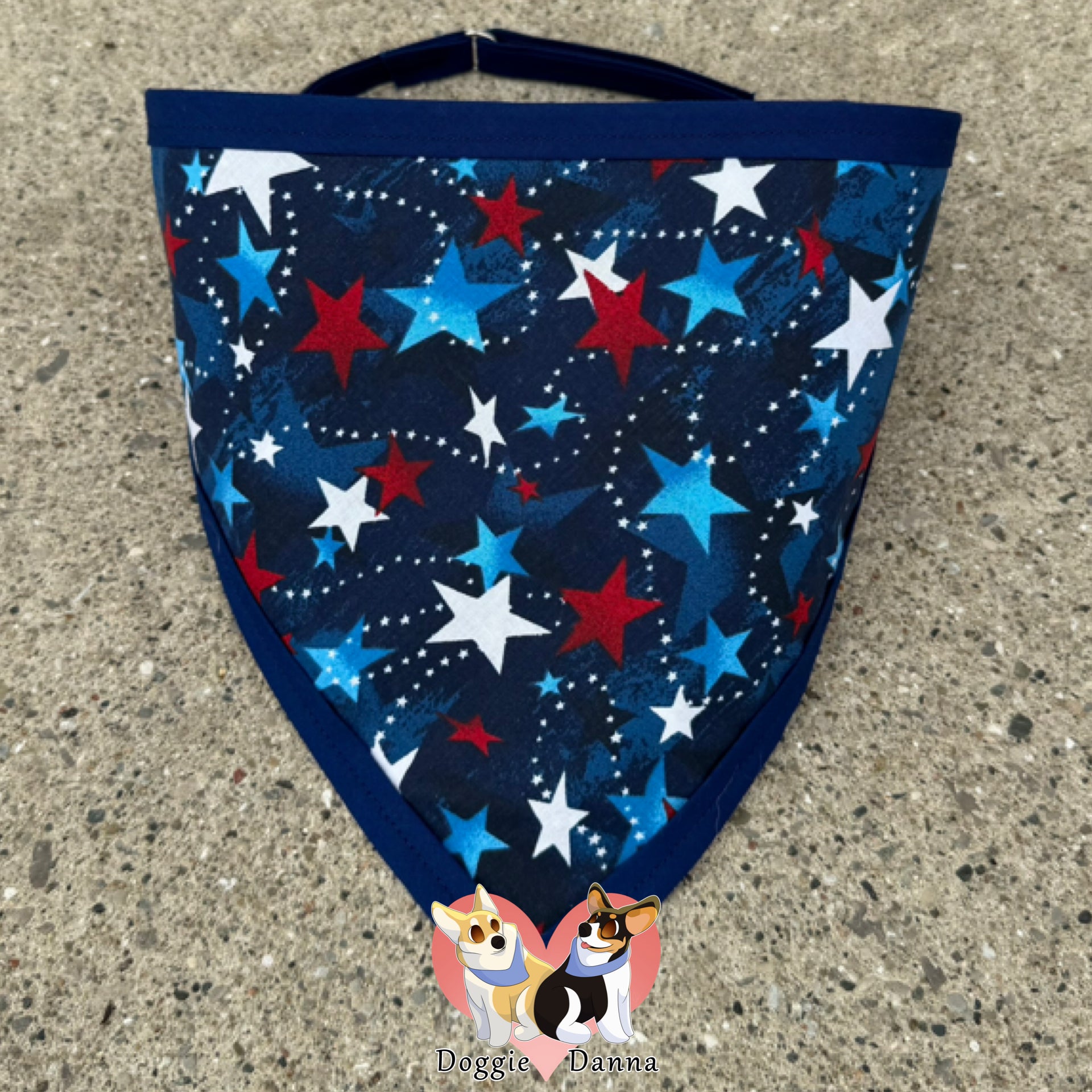 Patriotic Stars Pet Bandanna
