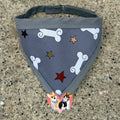 Grey Bones Pet Bandanna