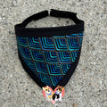 Geometric Blues Pet Bandanna