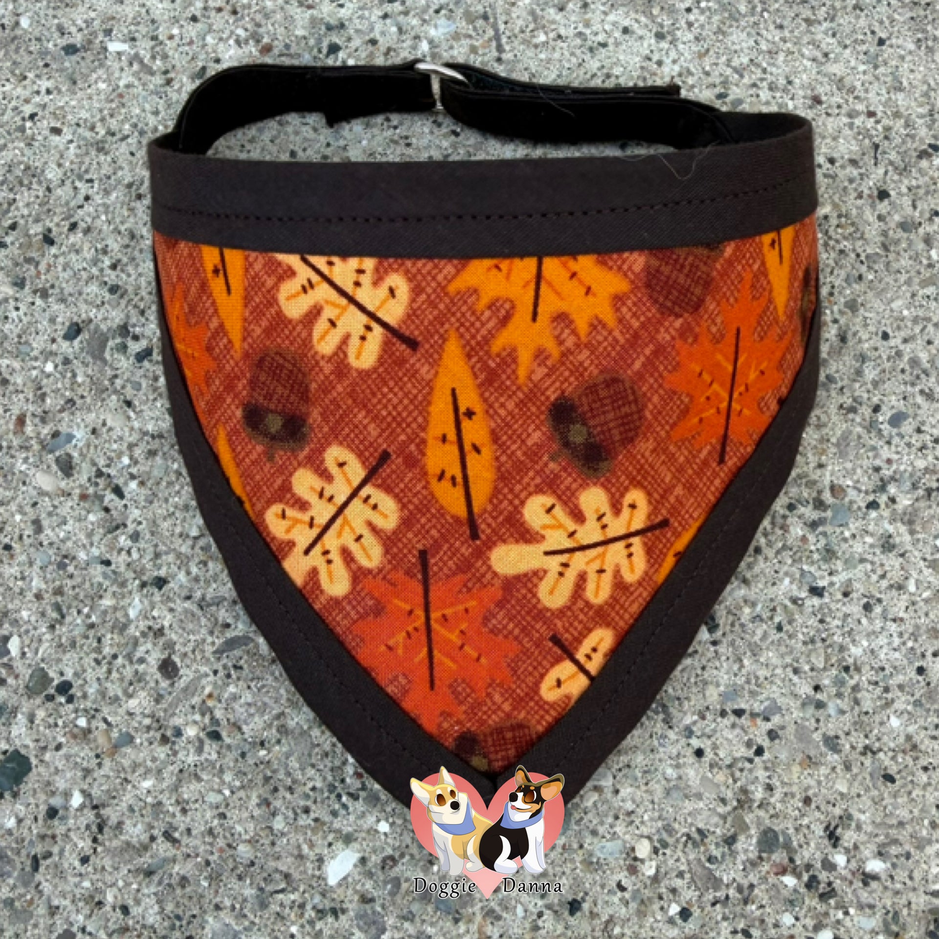 Autumn Leaves and Acorns Pet Bandanna