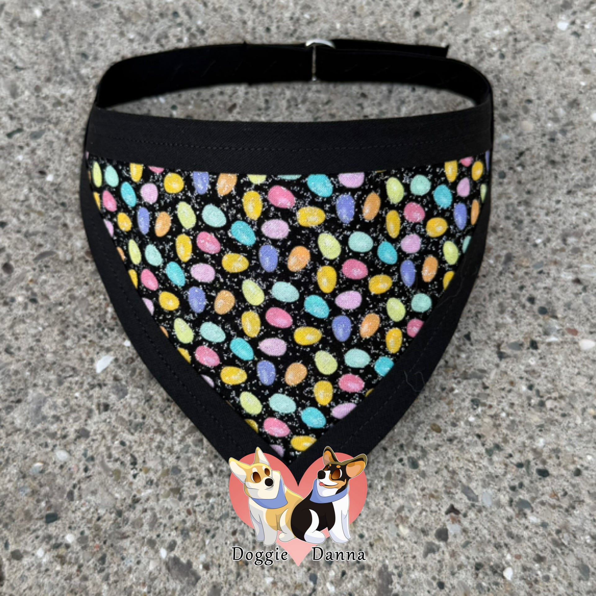 Glitter Pastel Easter Eggs Pet Bandanna
