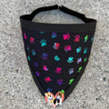 Rainbow Paw Prints and Hearts Pet Bandanna