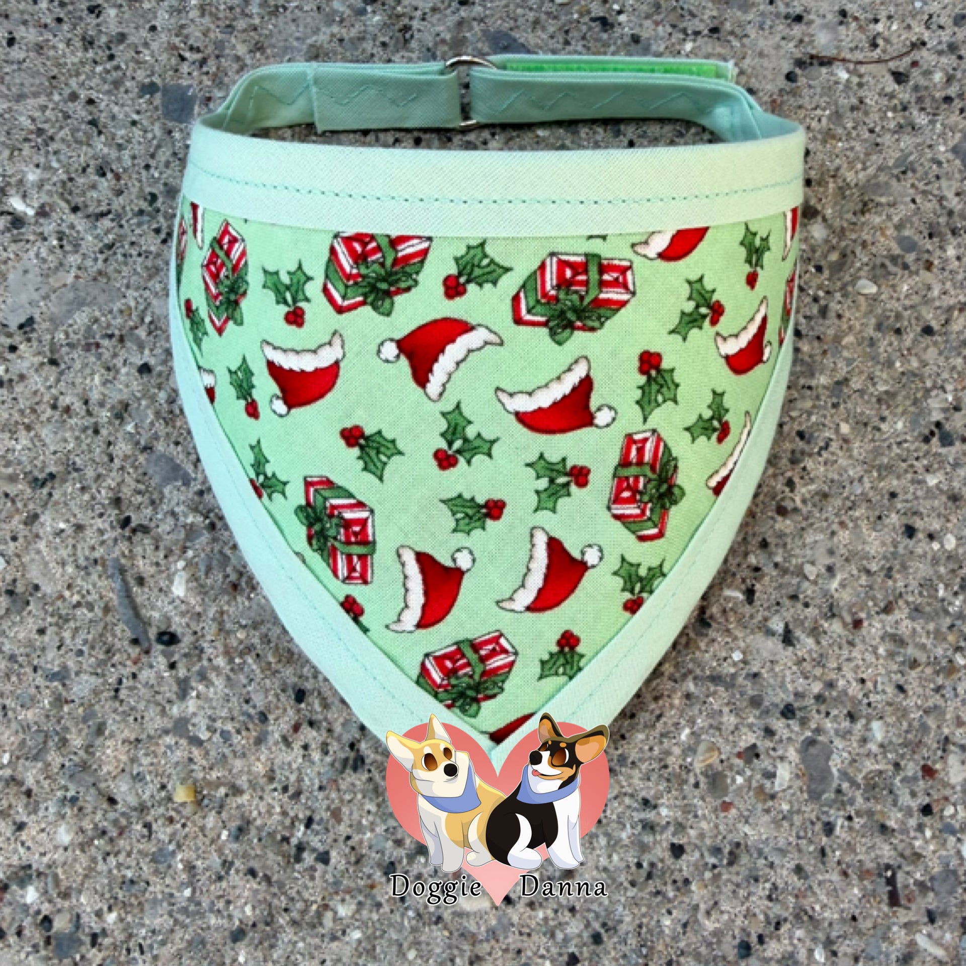 Santa Hats and Presents Pet Bandanna
