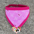 Magenta Bunny Ears Pet Bandanna