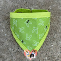 Lime Bunny Ears Pet Bandanna