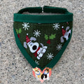 Christmas Dog Green Pet Bandanna