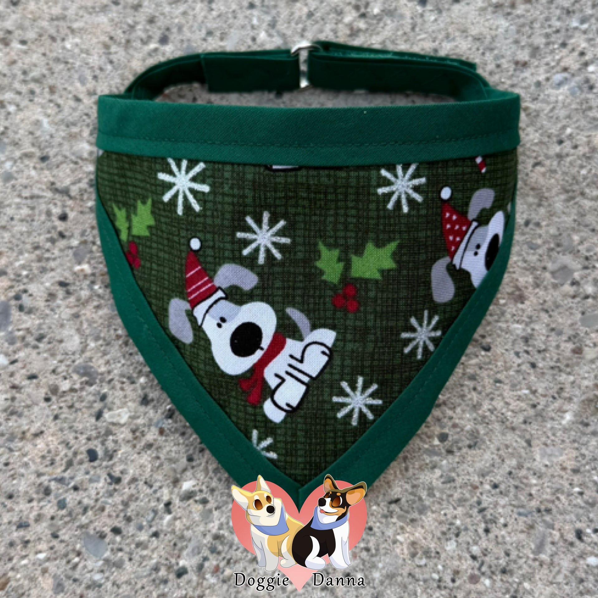 Christmas Dog Green Pet Bandanna