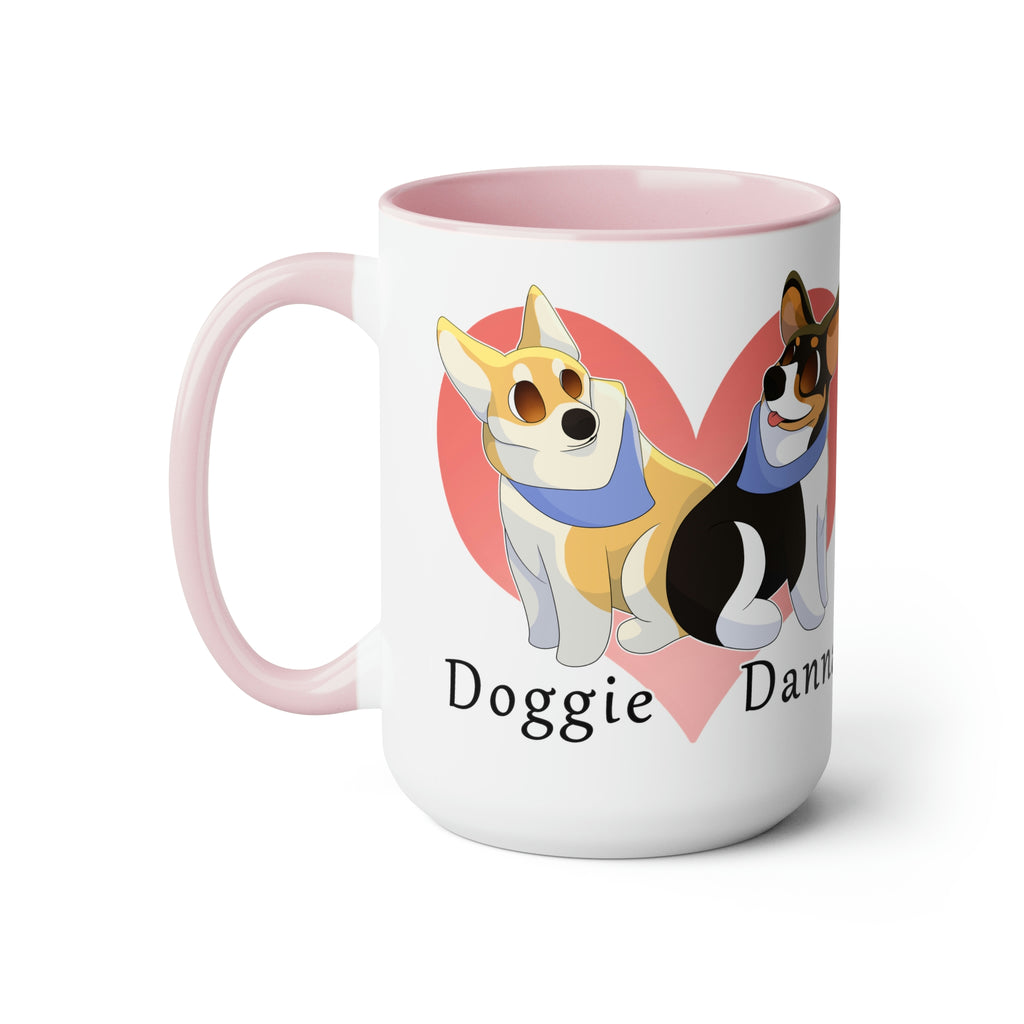 Two-Tone Coffee Mugs, 15oz