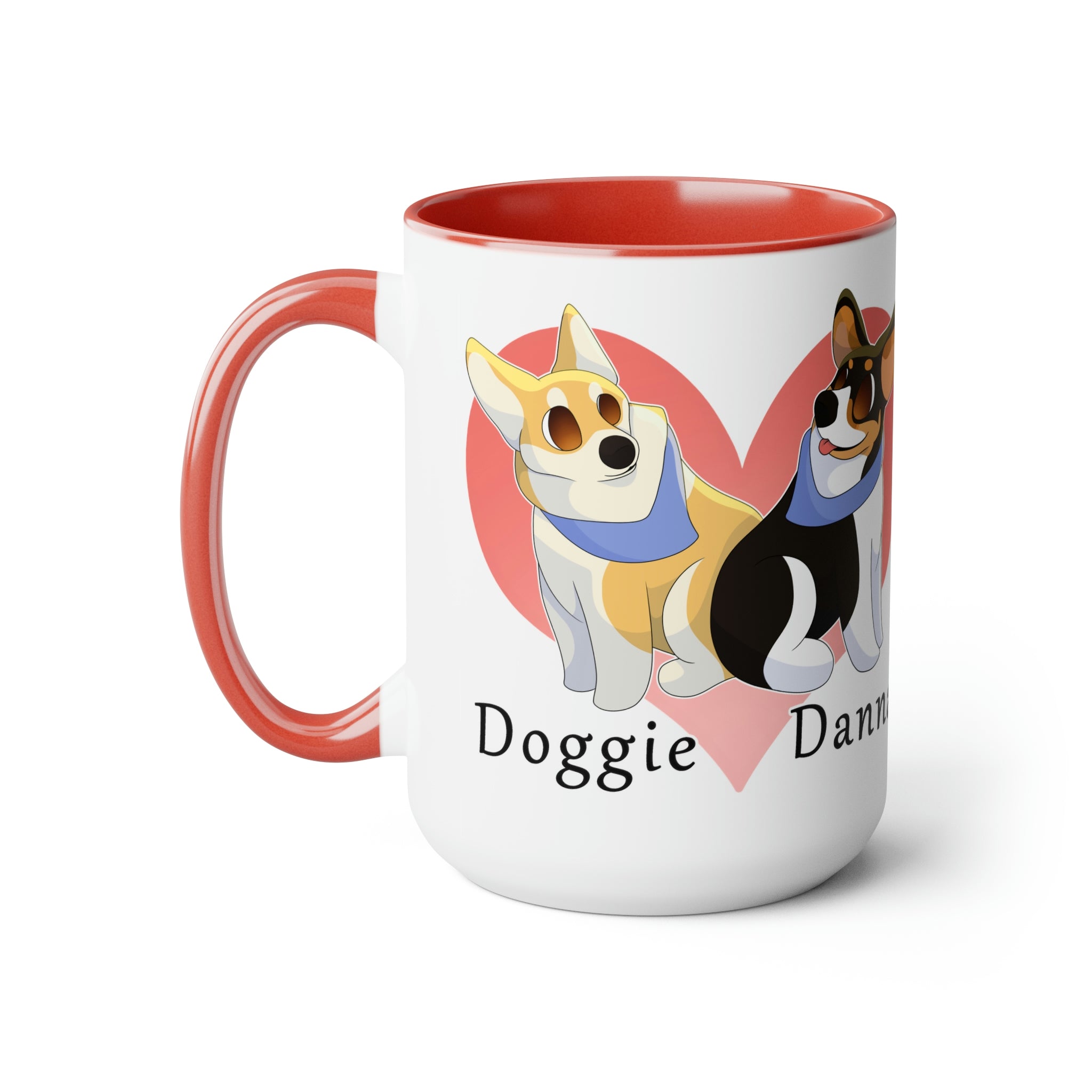 Two-Tone Coffee Mugs, 15oz
