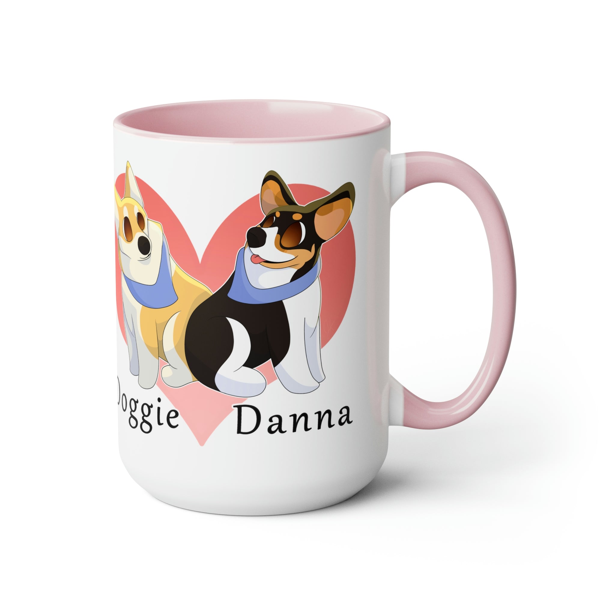 Two-Tone Coffee Mugs, 15oz