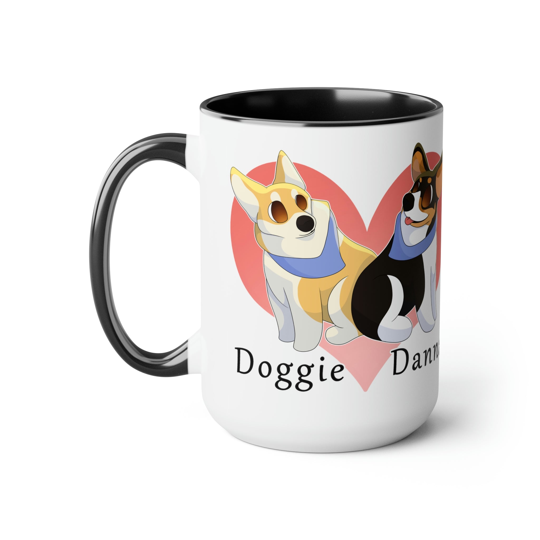 Two-Tone Coffee Mugs, 15oz