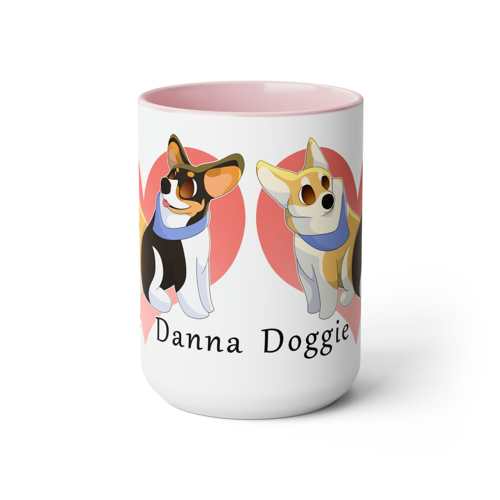 Two-Tone Coffee Mugs, 15oz