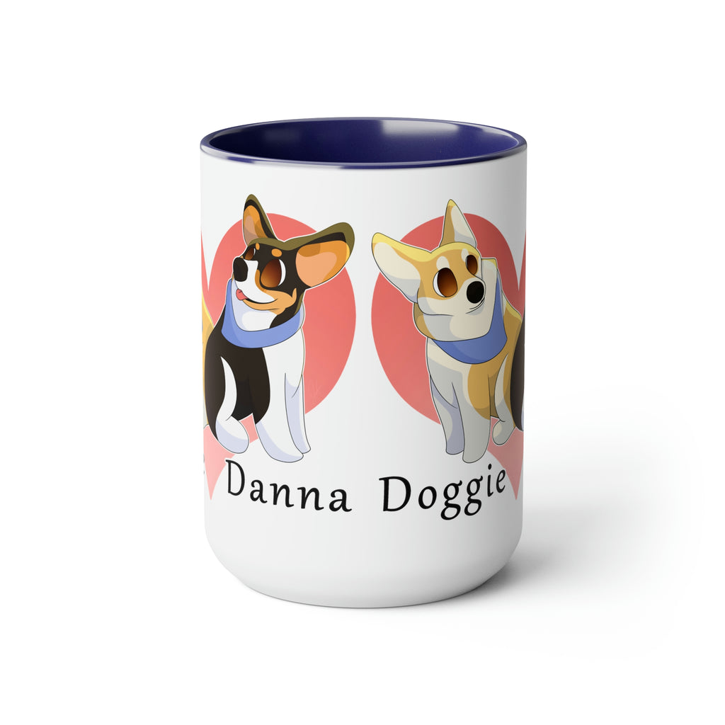 Two-Tone Coffee Mugs, 15oz