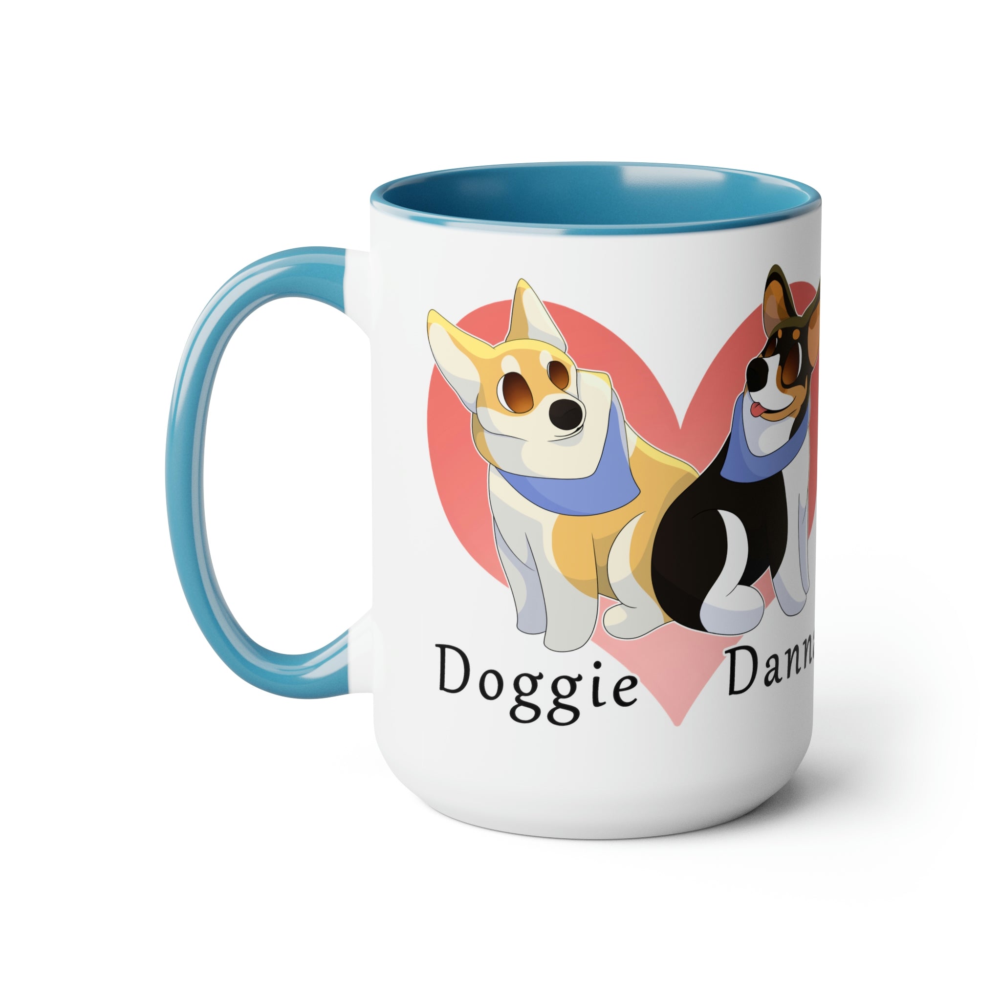 Two-Tone Coffee Mugs, 15oz