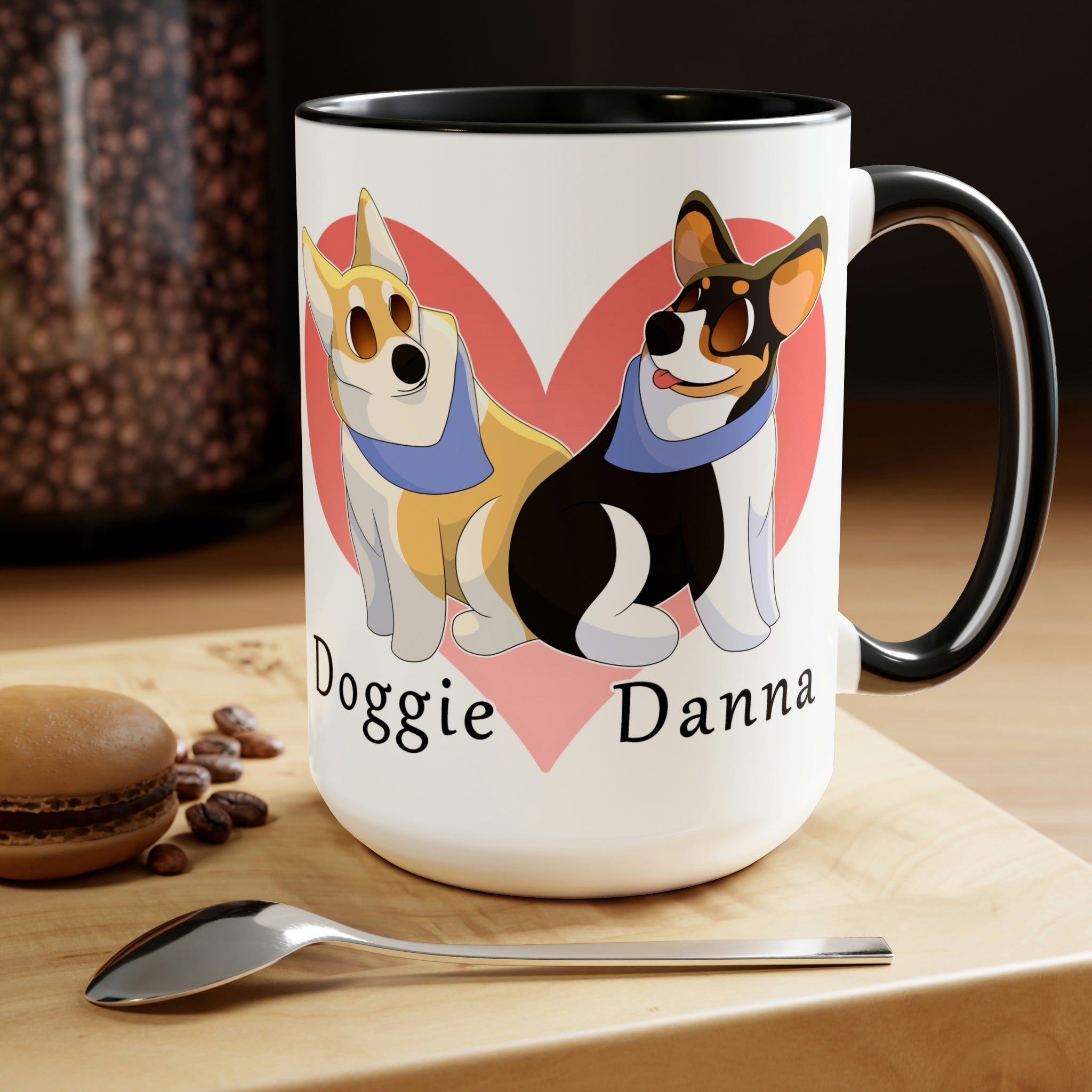 Two-Tone Coffee Mugs, 15oz