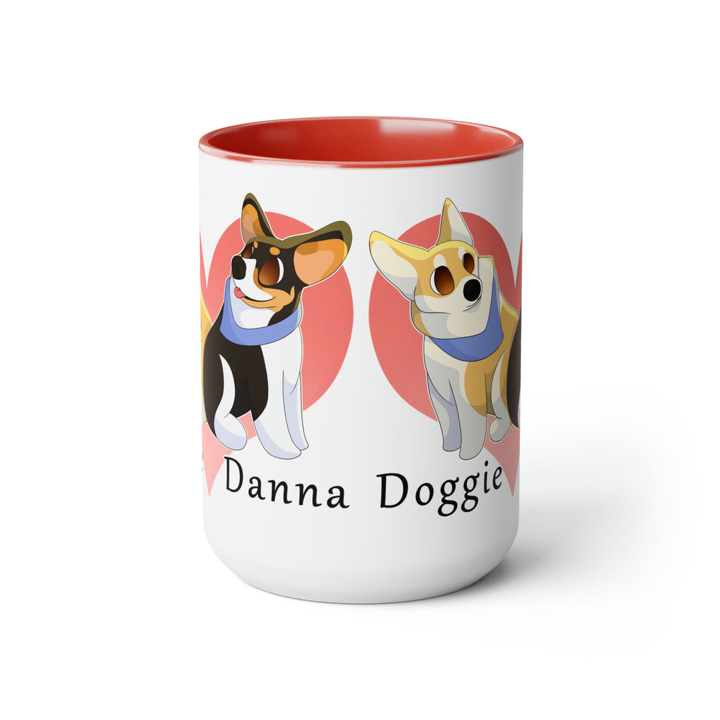 Two-Tone Coffee Mugs, 15oz