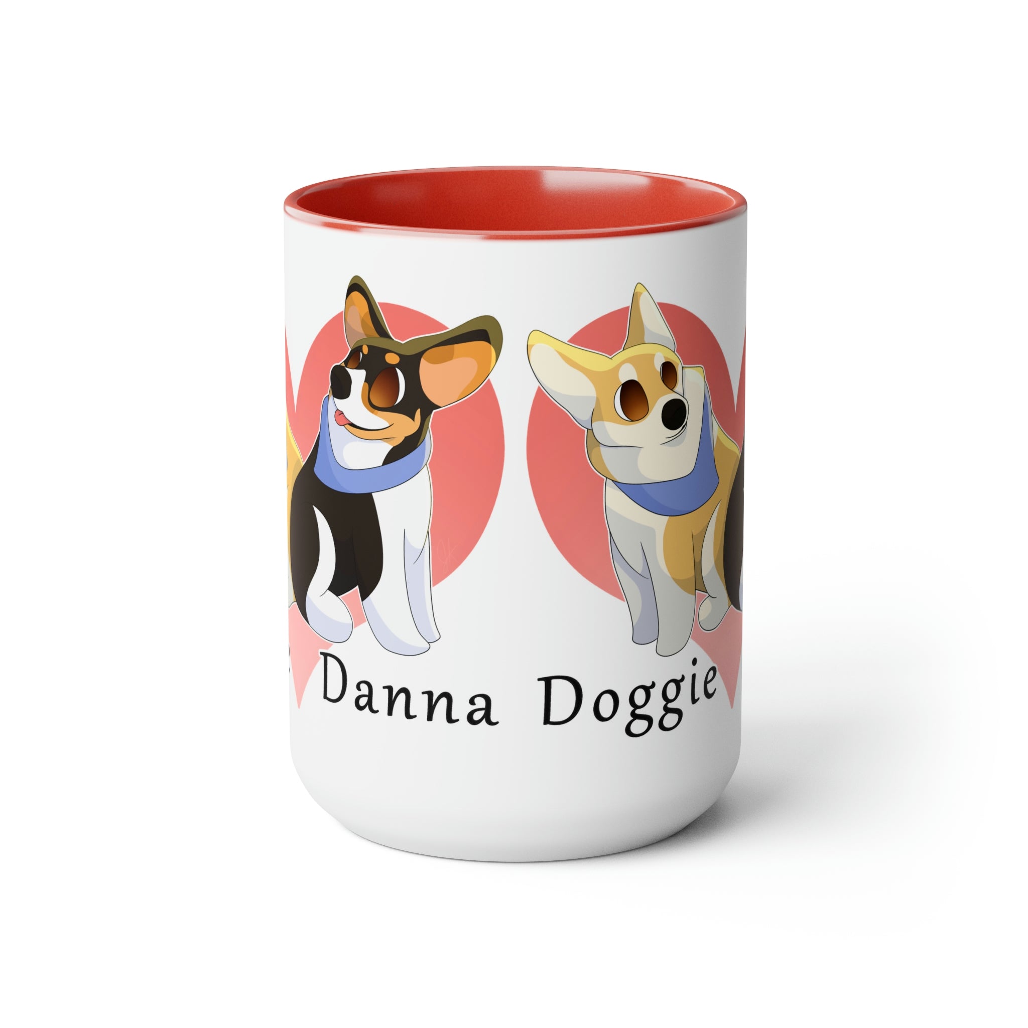 Two-Tone Coffee Mugs, 15oz