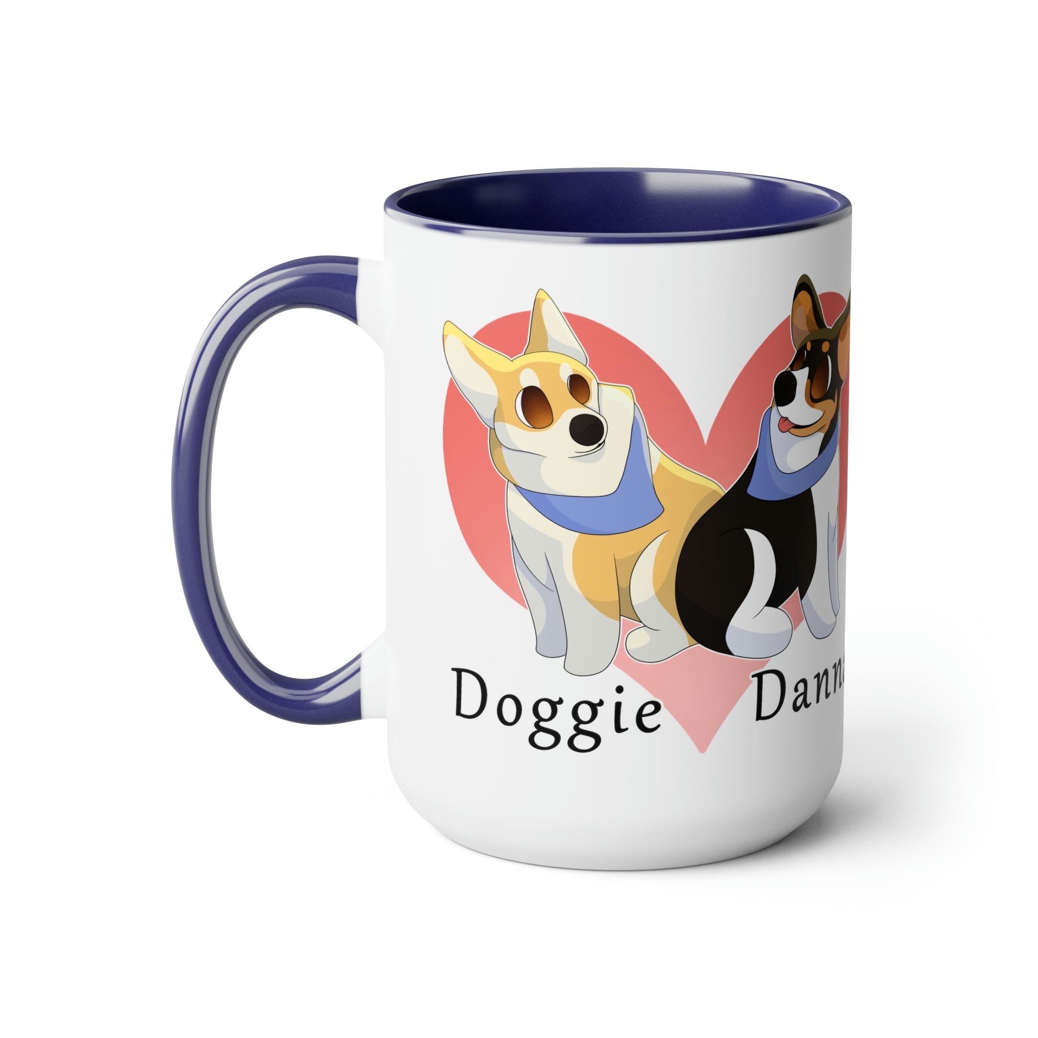 Two-Tone Coffee Mugs, 15oz
