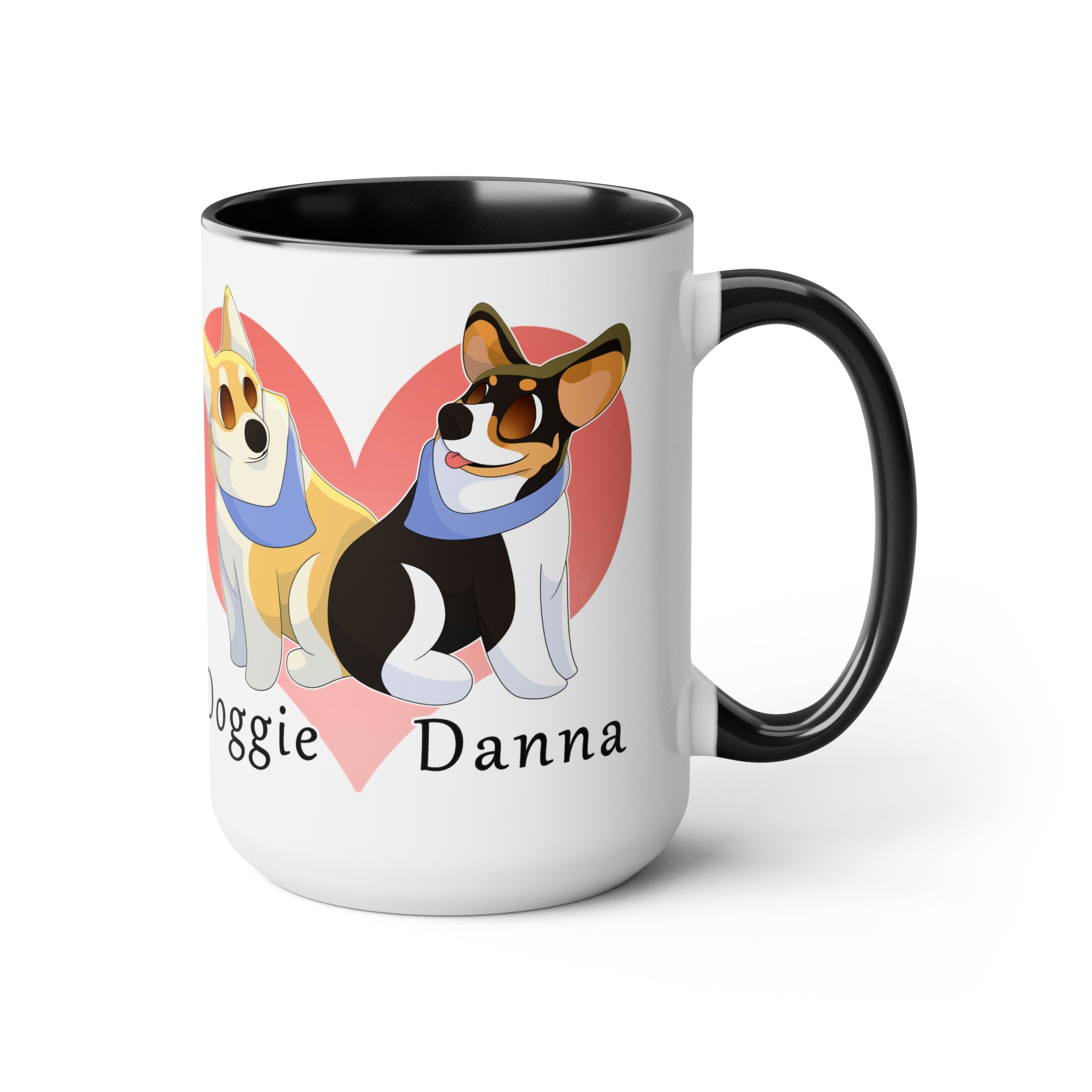 Two-Tone Coffee Mugs, 15oz