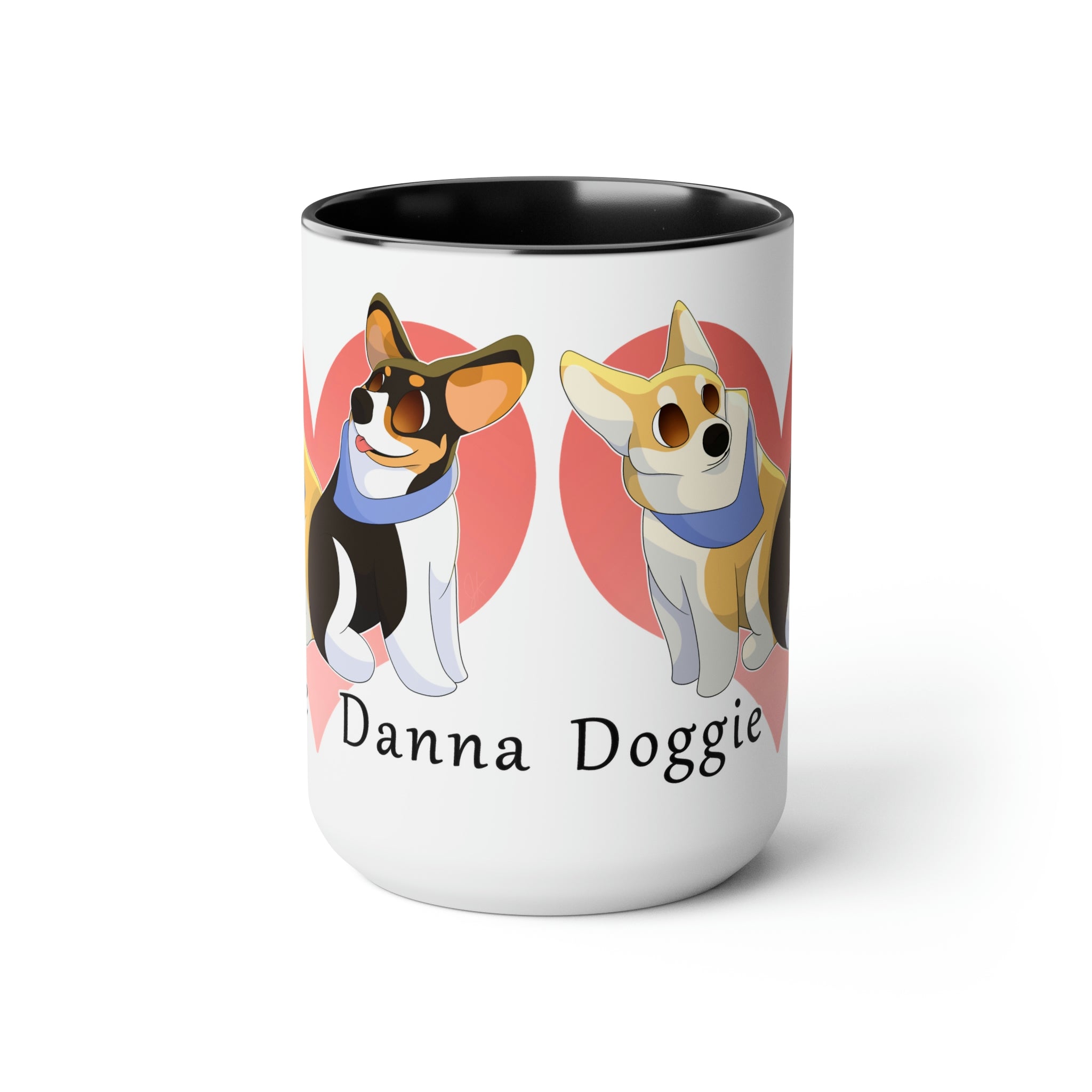 Two-Tone Coffee Mugs, 15oz
